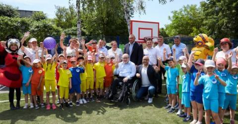 В дитячому садку на Салтівці відкрився новий стадіон і басейн фото